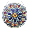 Chloelighting Tiffany-glass Victorian Window Panel 20"