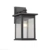 Chloelighting Tristan Transitional 1 Light Black Outdoor Wall Sconce 14" Height In Gray