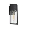 Chloelighting Tyler Transitional 1 Light Textured Black Outdoor Wall Sconce 14" Height