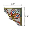 Chloelighting Victorie Victorian Tiffany-glass Window Panel 8" Wide