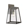 Chloelighting Xandra Industrial 1 Light Rubbed Bronze Outdoor Wall Sconce 16" Tall