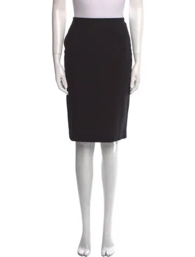 Pre-owned Chocheng Wool Mini Skirt In Black