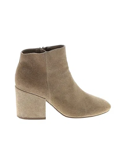 Pre-owned Chocolat Blu Ankle Boots In Tan