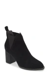 Chocolat Blu Axa Chelsea Boot In Black Suede