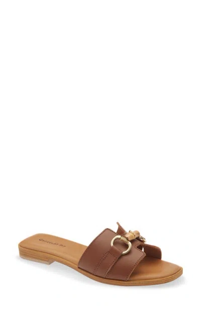 Chocolat Blu Baz Slide Sandal In Brown