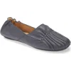 Chocolat Blu Cam Flat In Navy Leather