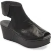Chocolat Blu Gabby Block Heel Sandal In Black Leather