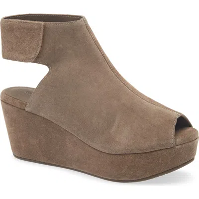 Chocolat Blu Cutout Wedge Sandal In Brown