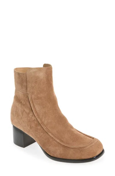 Chocolat Blu Dalton Bootie In Toffee Suede