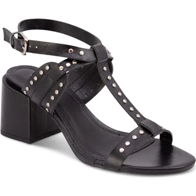 Chocolat Blu Edella Studded Ankle Strap Sandal In Black