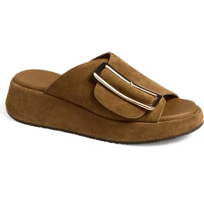 Chocolat Blu Elara Platform Slide Sandal In Multi
