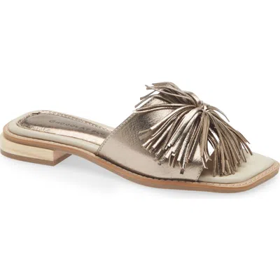 Chocolat Blu Elda Slide Sandal In Gray