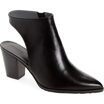 Chocolat Blu Ellison Pointed Toe Bootie In Black Leather