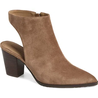 Chocolat Blu Ellison Pointed Toe Bootie In Toffee Suede