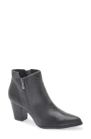 Chocolat Blu Eri Pointed Toe Bootie In Black Leather