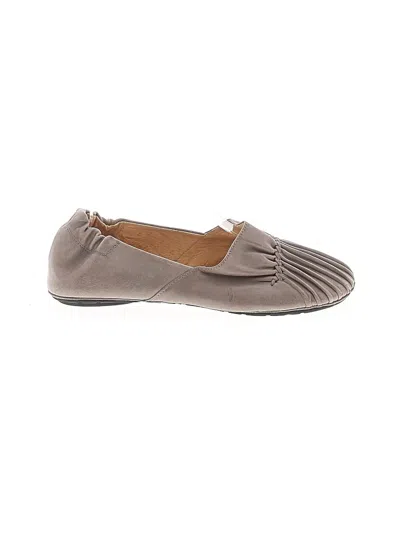 Pre-owned Chocolat Blu Flats In Gray