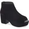 Chocolat Blu Gabe Open Toe Platform Bootie In Black