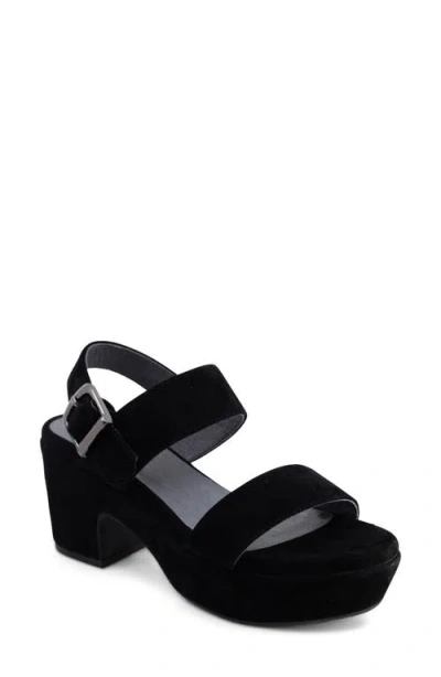 Chocolat Blu Gardina Slingback Platform Sandal In Black