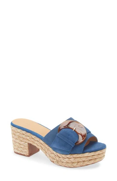 Chocolat Blu Garlyn Platform Sandal In Blue