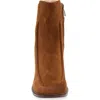 Chocolat Blu Haru Bootie In Camel Suede