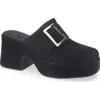 Chocolat Blu Haze Platform Mule In Black