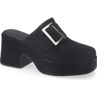 Chocolat Blu Haze Platform Mule In Black