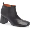 Chocolat Blu Hilla Block Heel Bootie In Black Leather