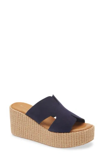 Chocolat Blu Jamie Platform Wedge Sandal In Blue