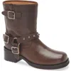 Chocolat Blu Joss Moto Bootie In Brown Leather