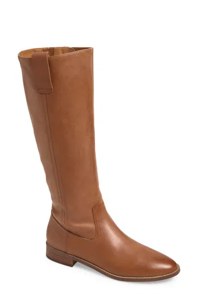 Chocolat Blu Kara Leather Riding Boot In Saddle Leather
