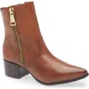 Chocolat Blu Leyla Block Heel Bootie In Brown