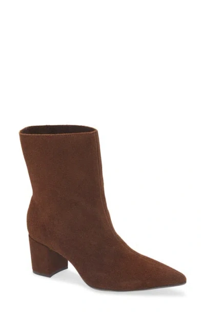 Chocolat Blu Lynette Block Heel Bootie In Brown