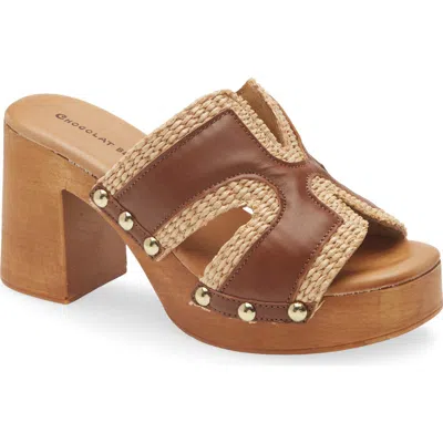 Chocolat Blu Mae Platform Sandal In Brown