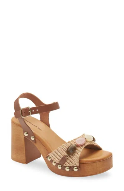 Chocolat Blu Mally Platform Sandal In Brown