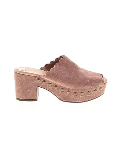 Pre-owned Chocolat Blu Mule/clog In Pink