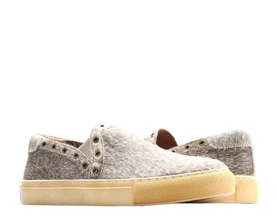 Chocolat Blu Noella Grey Pony Hair Women's Slip-on Sneaker