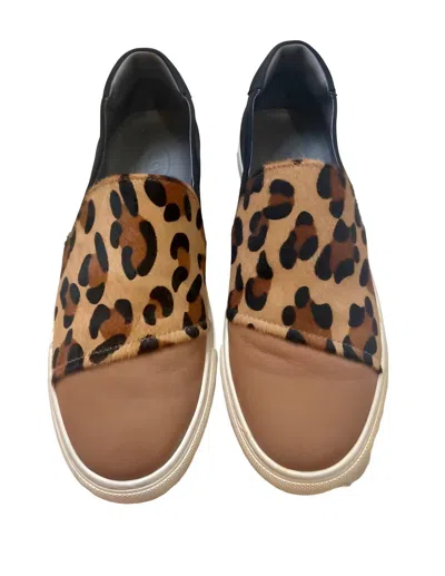 Chocolat Blu Noor Sneaker In Brown Leopard