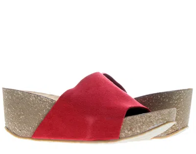 Chocolat Blu Riverside Wedge Red Women's Sandal