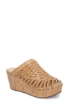 Chocolat Blu Walda Platform Wedge Sandal In Brown