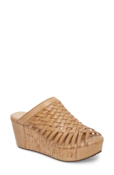 Chocolat Blu Walda Platform Wedge Sandal In Brown