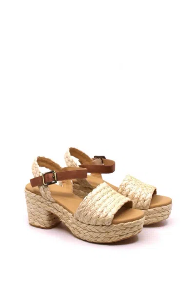 Chocolat Blu Wome's Gali Natural Sandal In Brown