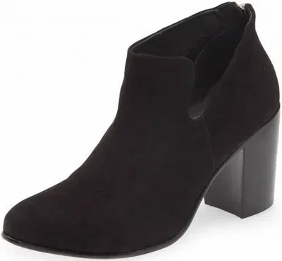 Chocolat Blu Women's Briggs Suede Bootie In Black Suede In Brown