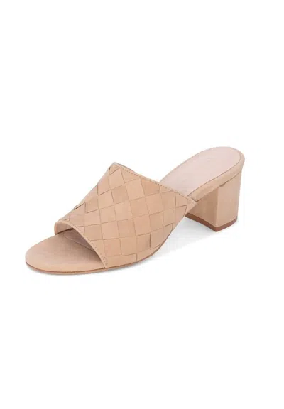 Chocolat Blu Women's Brynne Heeled Sandal In Tan Nubuck In Multi