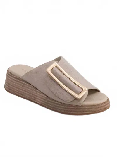 Chocolat Blu Women's Ela Sandal In Taupe Leather In Multi
