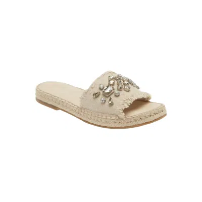 Chocolat Blu Women's Ellis Sandal In Natural Linen In Multi
