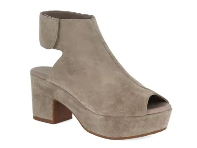 Chocolat Blu Women's Gabby Wedge In Taupe Suede In Brown