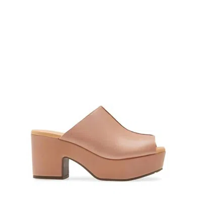 Chocolat Blu Women's Gadis Platform Sandal In Camel Leather In Brown