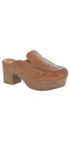 Chocolat Blu Women's Gemm Chunky Heel Clogs In Cognac In Brown