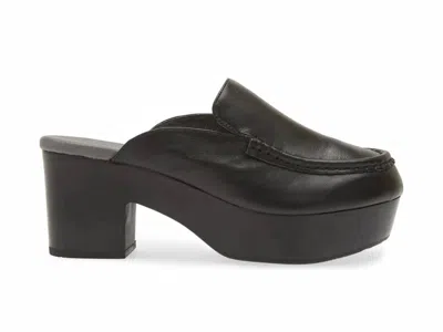 CHOCOLAT BLU WOMEN'S GEMM HIGH CLOG SHOES IN BLACK