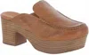 Chocolat Blu Women Gemm Platform Clog In Cognac Leather In Multi